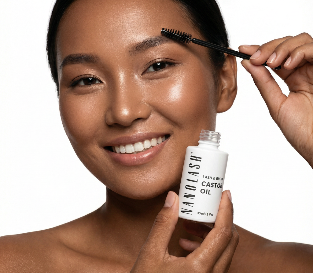 olio di ricino sulle ciglia nanolash